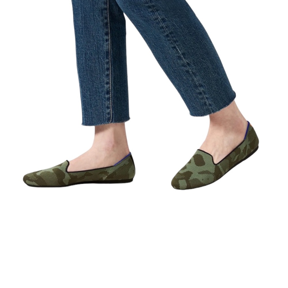 Rothy’s The Loafer in Olive Green Camo Size 9